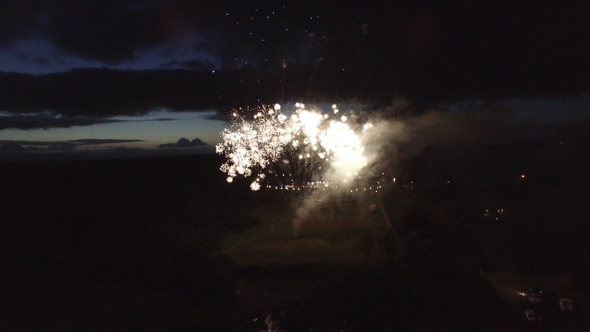 picture of wedding videographer ashford castle fireworks